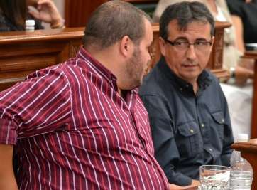 Imagen de archivo de los concejales de Más por Telde, Juan Francisco Artiles y Ruben Rodríguez (Foto TA)