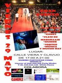 Cartel de los actos previstos en Los Llanos (Foto TA)