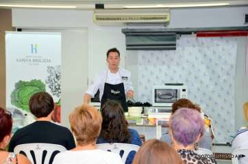 El chef Juan Santiago, en el curso impartido este miércoles en Romelpe (Foto Antonio Alí)