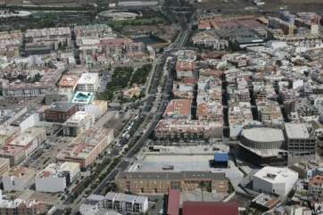 Vista aérea del casco urbano de Telde (Foto TA)