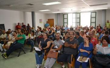 Imagen del acto de bienvenida a los nuevos trabajadores del convenio ZRD (Foto TA)