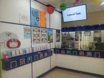 Administración de Loterías de El Cubillo, en el minimercado de la gasolinera  (Foto TA)