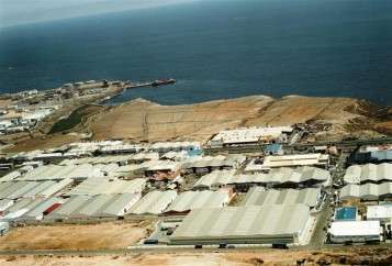 Imagen aérea del polígono de El Goro, lugar en el que se ubicará el centro de producción de Granier (Foto TA)