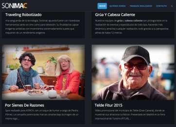 Aspecto de la nueva página web de Sonimac (Foto TA)