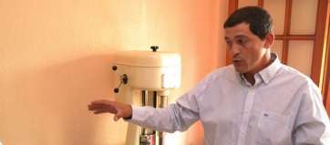 Leonaroo Verde, en su fábrica de helados en el barrio teldense de El Ejido (Foto TA)