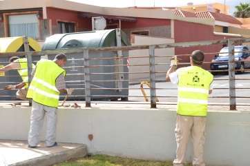 Imagen de archivo de unos trabajos de rehabilitación en Telde (Foto TA)