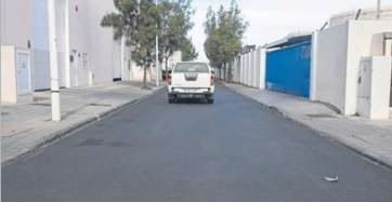 Estado de la vía tras ser asfaltada (Foto Borja Suárez-C7)