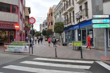 Zona comercial del casco de Telde (Foto TA)