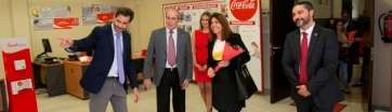 La alcaldesa de Telde asistió este mediodía a la inauguración de la delegación comercial de Coca-Cola en Telde (Foto TA)