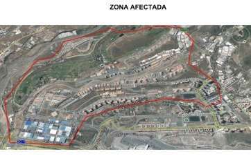 Zona afectada por el corte (Foto TA)