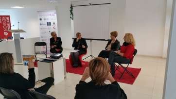 Imagen de una de las actividades celebradas en esta primera jornada de la Womenhub en Telde (Foto TA)