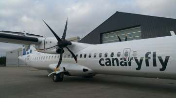 Nuevo avión de Canaryfly (Foto TA)