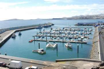 Vista general del muelle de Taliarte (Foto TA)