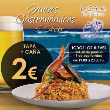 Cartel de las jornadas gastronómicas (Foto TA)