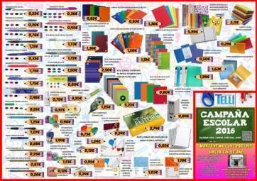 Folleto de la campaña escolar de este año (Foto TA)