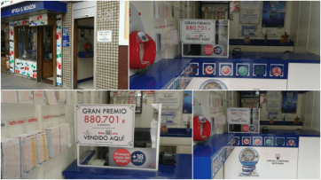 Despacho donde se selló el boleto ganador (Foto TA)