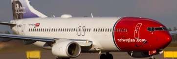 Avión de la compañía noruega Norwegian (Foto TA)