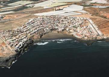 Vista aérea de Playa del Hombre (Foto TA)