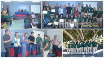 Diferentes momentos del acto de clausura del proyecto (Foto TA)
