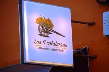 Cartel luminoso del negocio ubicado en Melenara (Foto TA)