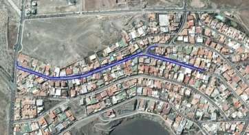 Zona afectada por los trabajos (Foto TA)