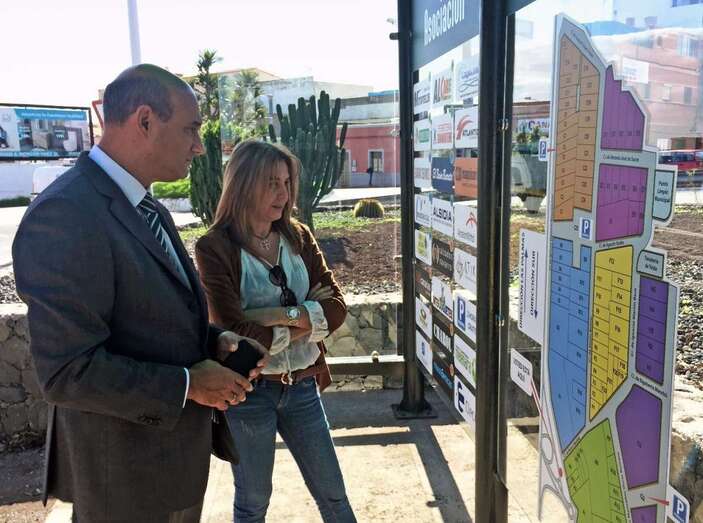 El nuevo punto informativo del Parque Empresarial de Melenara (Foto TA)