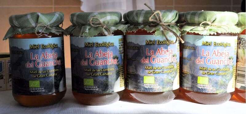Tarros de miel de La Abeja del Guanche (Foto TA)