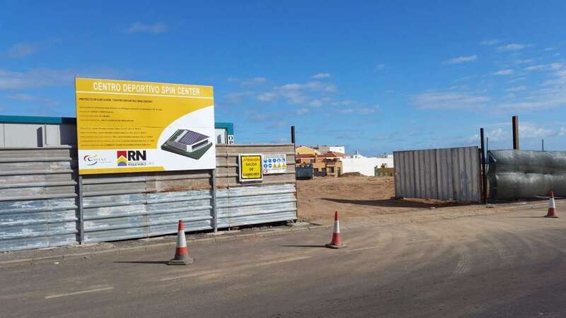 Obras del complejo deportivo (Foto TA)