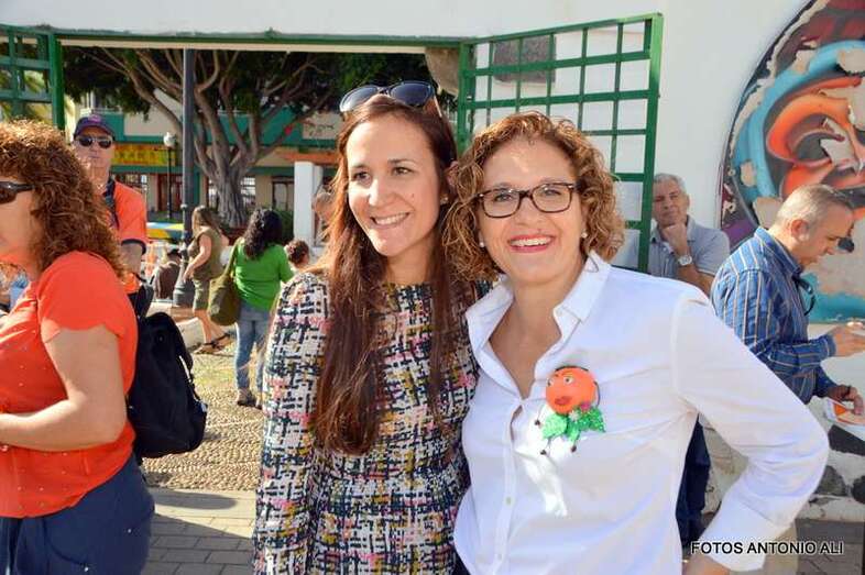 La concejala Marta Hernández, en la feria del pasado año (Foto TA)