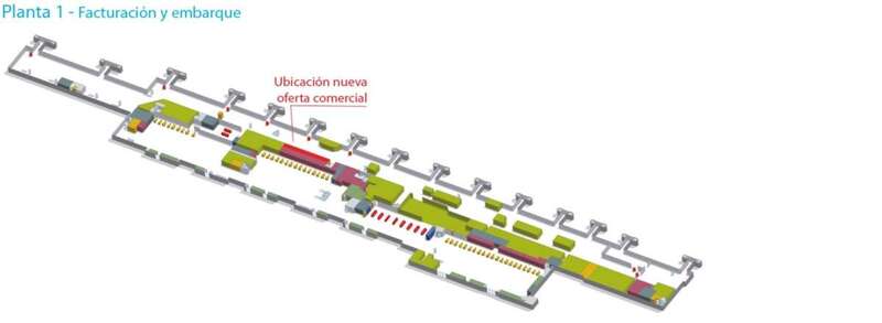 Plano con la ubicación de los nuevos negocios (Foto TA)