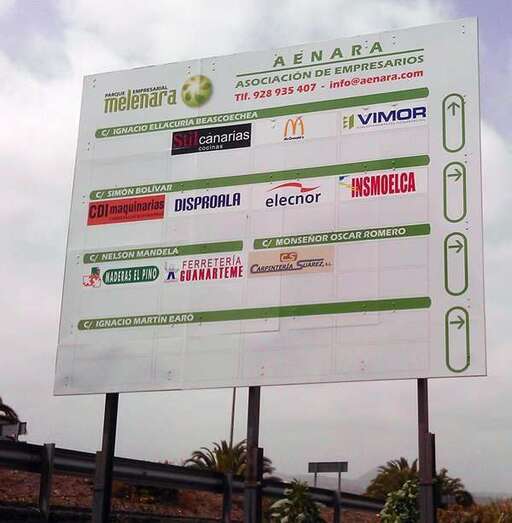 Directorio del Parque Empresarial de Melenara (Foto TA)