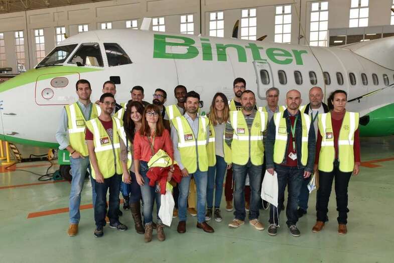 Foto de grupo de los participantes en la visita (Foto TA)