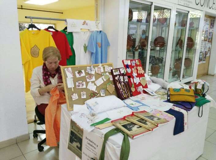 Muestra de artesanía en el Mercado Municipal de Telde (Foto TA)