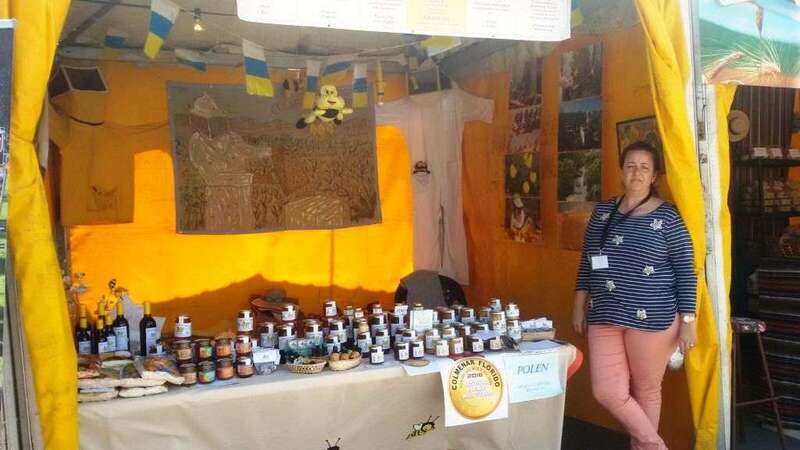 Puesto de Colmenar Florido en la edición de este año de la feria (Foto TA)