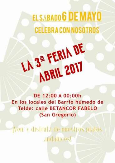 Cartel de la III Feria de Abril de 2017 (Foto TA)