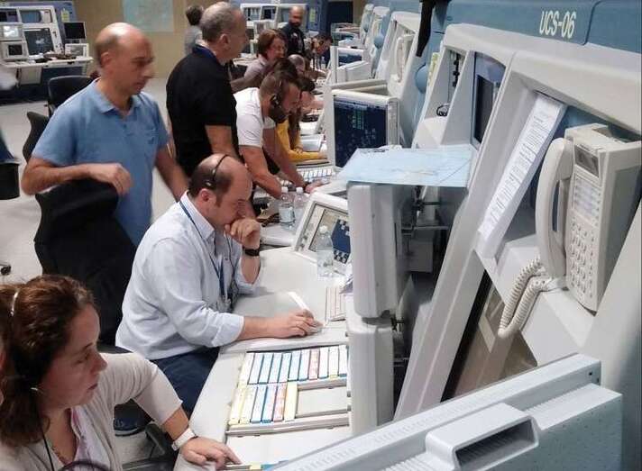 Imagen del Centro de Control de Tránsito Aéreo de Canarias, en la zona de Ojos de Garza (Foto TA)