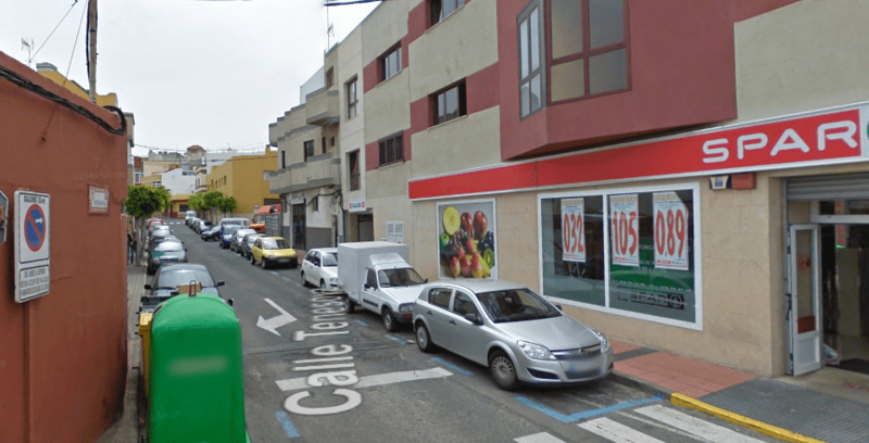 La calle Tenesoya será la principal calle afectada por los cortes, que también se podrían producir en las inmediaciones de esta vía (Foto Google Maps)