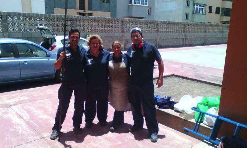 Imagen de los trabajos en Marpequeña (Foto TA)