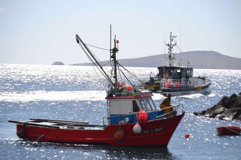 Imagen de uno de los barcos que integran la flota teldense (Foto TA)