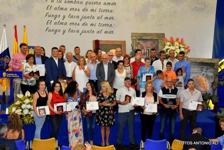 Todos los premiados en el concurso oficial de quesos y vinos de Gran Canaria 2017 (Foto Antonio Alí)