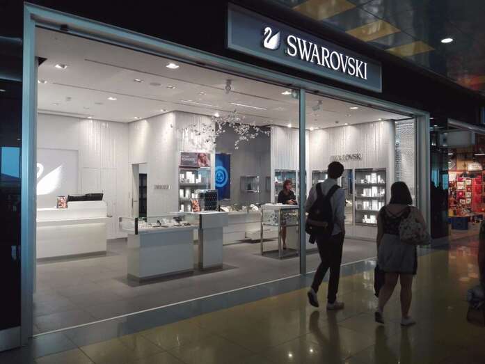 Imagen del loca de la firma Swarovski en Gando (Foto TA)
