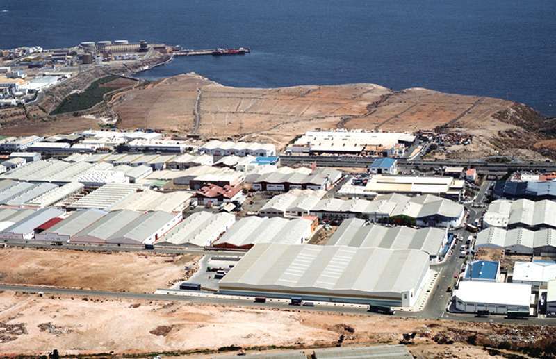 Vista aérea del polígono industrial de El Goro (Foto TA)