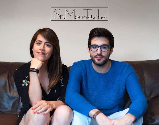 Elba Díaz y Álvaro Soriano, fundadores de Sr.Moustache underwear (Foto TA)