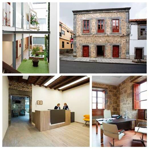 El moderno Centro de Negocio está en un inmueble histórico de dos plantas de la calle de León y Castillo (Foto TA)