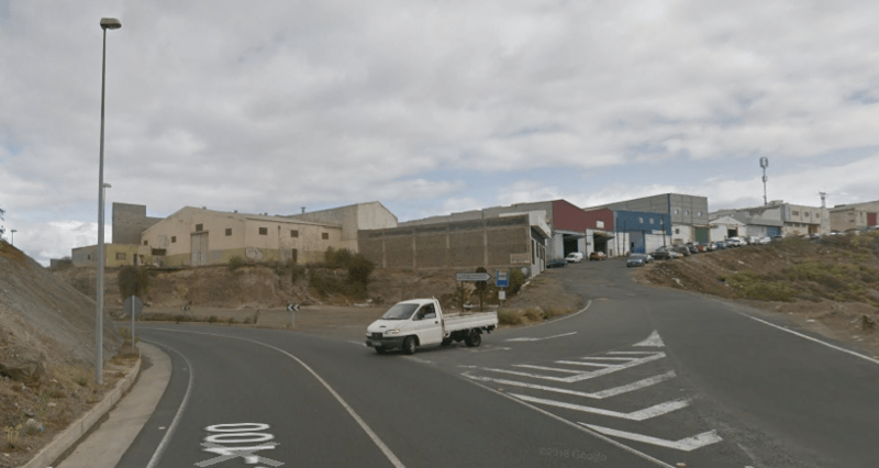 La nueva estación de servicio se construirá en la calle La Francia, junto a la carretera de Jinámar (Foto Google Maps)