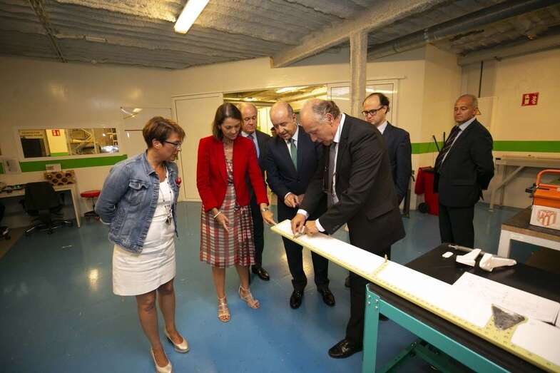 La ministra de Industria, este miércoles, en las instalaciones de ADM Tech en El Goro-Telde (Foto TA)