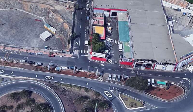 Vista aéra del lugar donde irá la nueva rotonda (Foto TA)