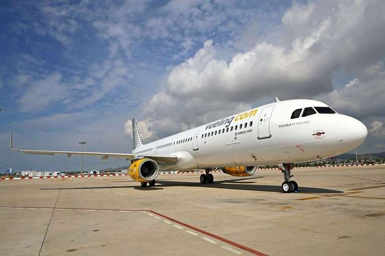 Imagen de archivo de una aeronave de Vueling (Foto TA)