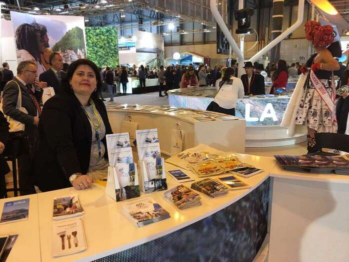 La concejal Celeste López, este miércoles en Fitur (Foto TA)