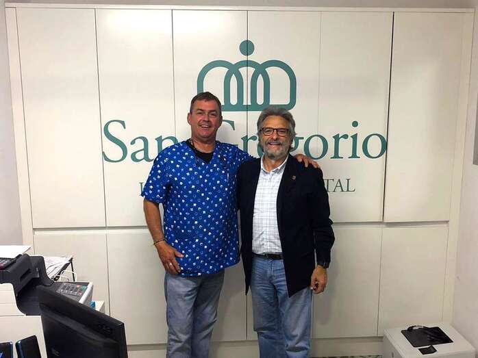 Jorge Hernández y José Castro, firmantes del acuerdo (Foto TA)